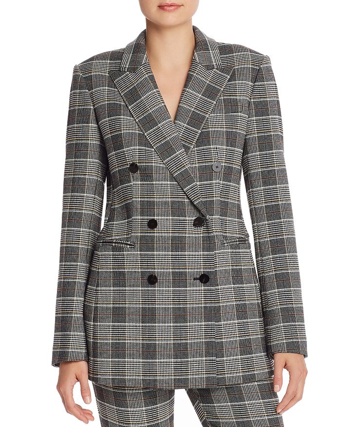 Theory power hotsell plaid blazer