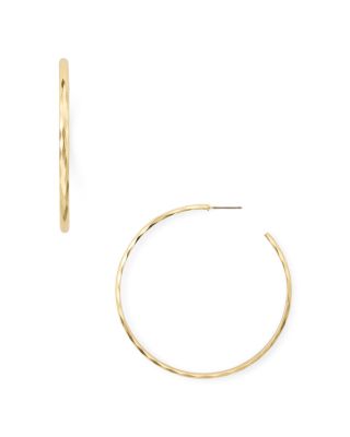 AQUA - Hammered Hoop Earrings - Exclusive