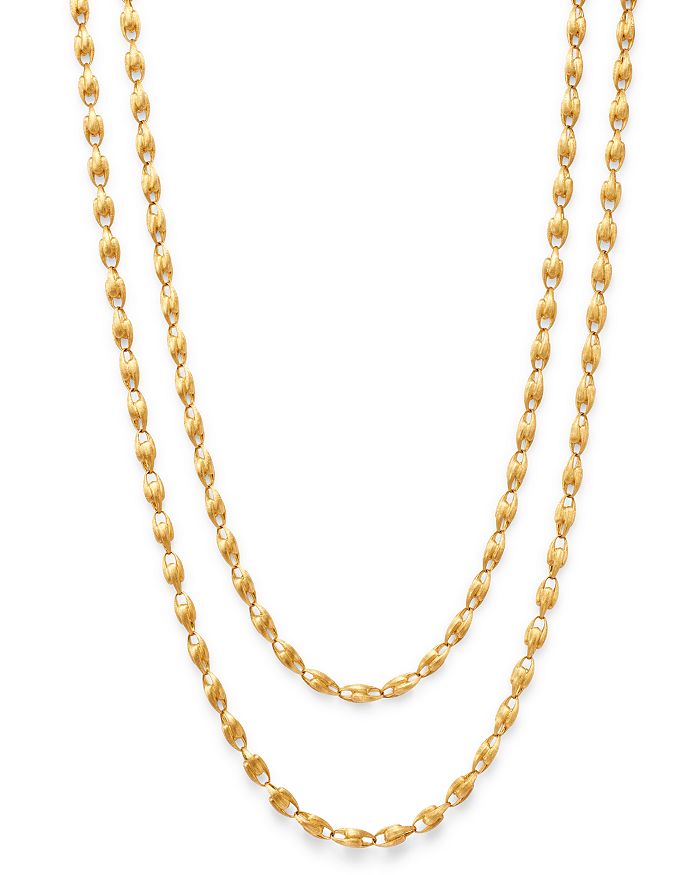 Shop Marco Bicego 18k Yellow Gold Lucia Long Link Chain Necklace, 47.25