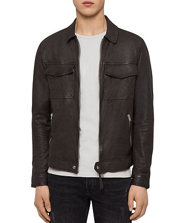 ALLSAINTS Garter Leather Jacket | Bloomingdale's