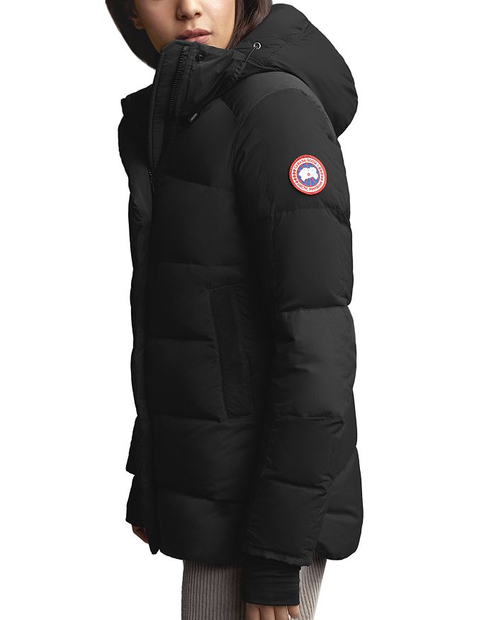 Shop Canada Goose Alliston Packable Short Down Coat In Black