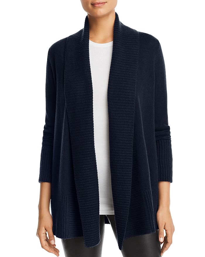 C By Bloomingdale's Shawl-collar Cashmere Cardigan - 100% Exclusive In Navy