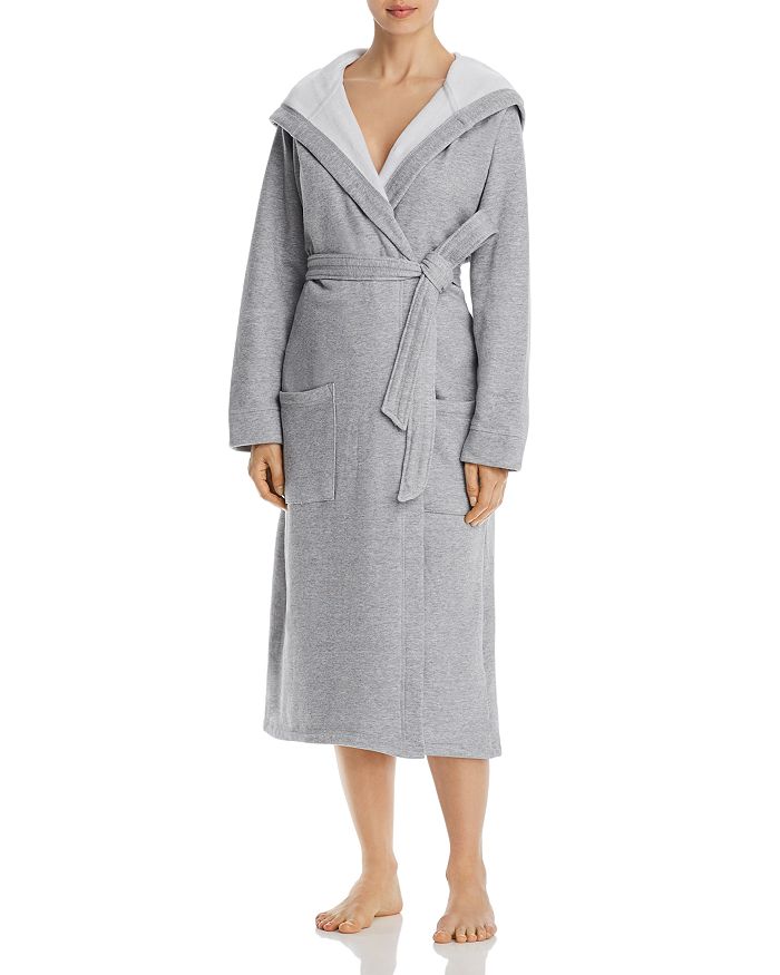 Kassatex Jersey Hooded Robe In Gray