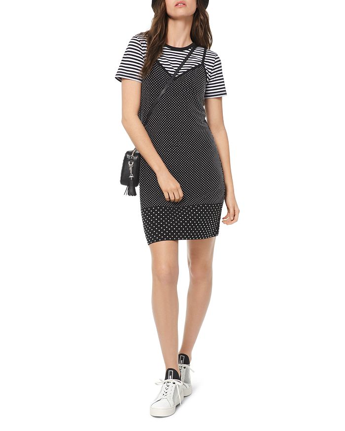 Michael kors studded jersey dress sales