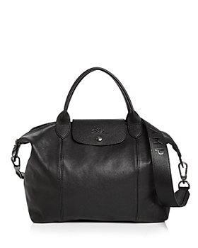 Longchamp - Le Pliage Medium Leather Shoulder Bag