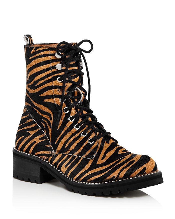 Aqua Women's Jax Studded Tiger Print Hiker Boots - 100% Exclusive