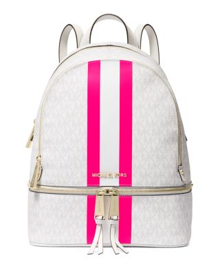 rhea medium denim logo backpack