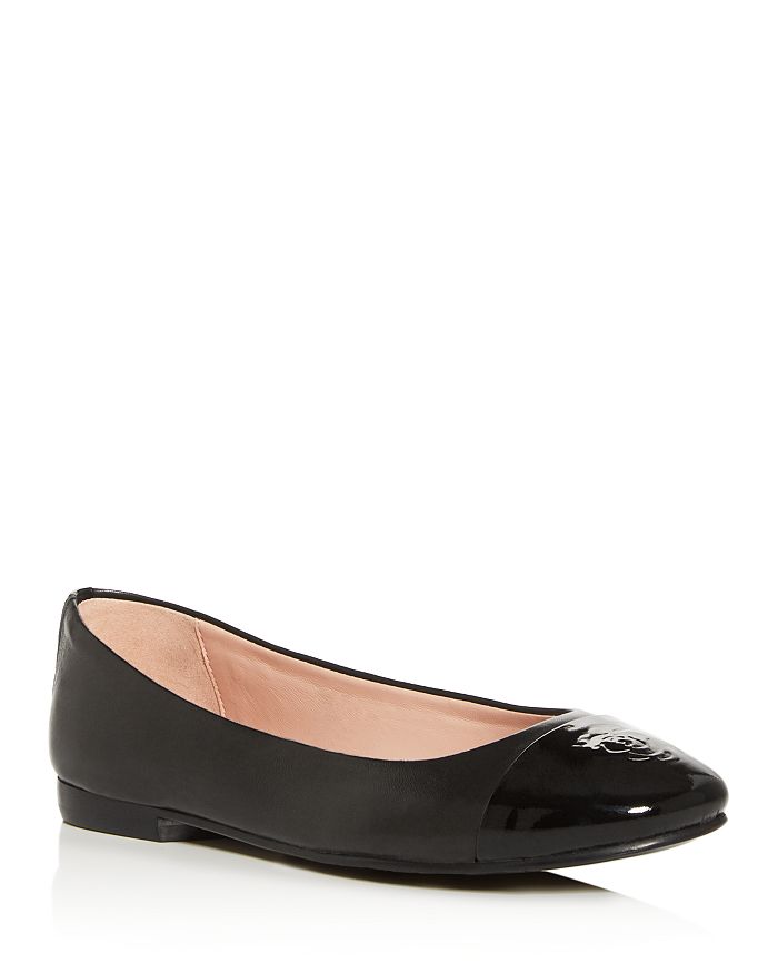 TARYN ROSE WOMEN'S ADRIANNA CAP-TOE BALLET FLATS,TC0426