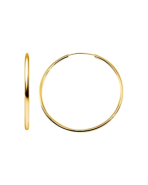 Aqua Large Hoop Earrings in 18K Gold-Plated Sterling Silver - 100% Exclusive