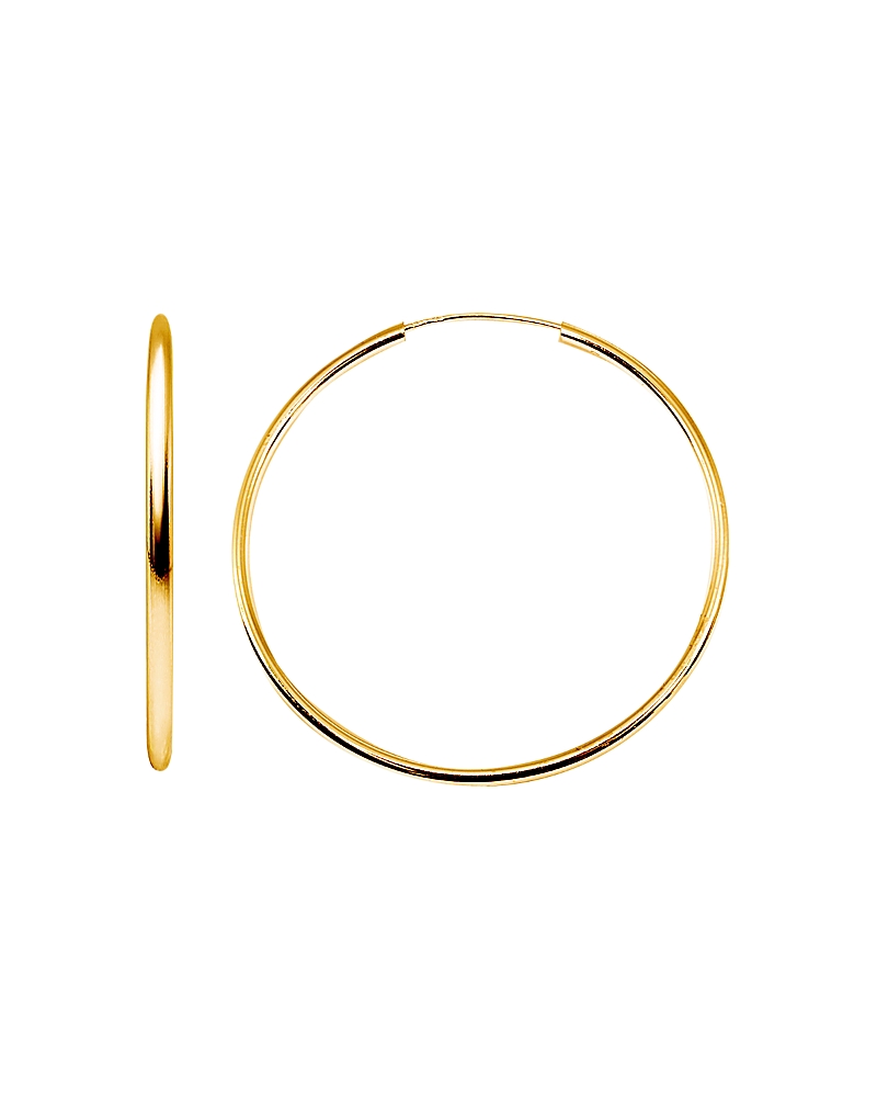 Aqua Large Hoop Earrings In 18k Gold-plated Sterling Silver - Exclusive In Gold