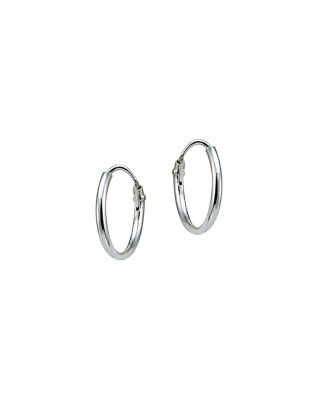 Tiny Hoop Earrings in 18K Gold-Plated Sterling Silver or Sterling Silver - Exclusive