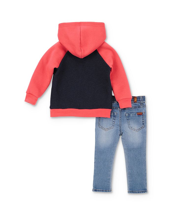 7 FOR ALL MANKIND BOYS' ZIP HOODIE, TEE & JEANS SET - BABY