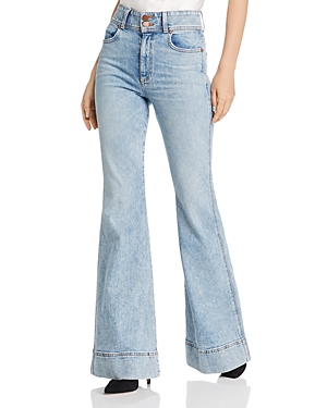 ALICE AND OLIVIA ALICE AND OLIVIA BEAUTIFUL EX HIGH-WAISTED BELL-BOTTOM JEANS,CD171301FLA