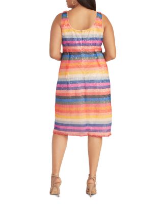 Rachel Roy Plus Caroline Sequin Rainbow Dress | Bloomingdale's Women Plus  Size Clothing