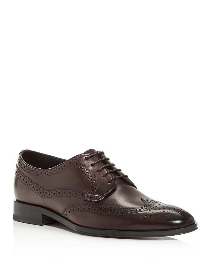 PAUL SMITH MEN'S LEICESTER LEATHER WINGTIP OXFORDS,M2S-LEI01-ACLF