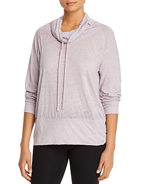 Marc New York Performance Heathered Jersey Pullover Top In Shy Violet