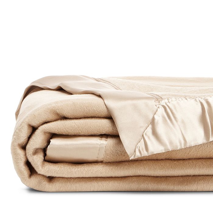 Melange Home Plaza Silk Blanket, Twin In Taupe