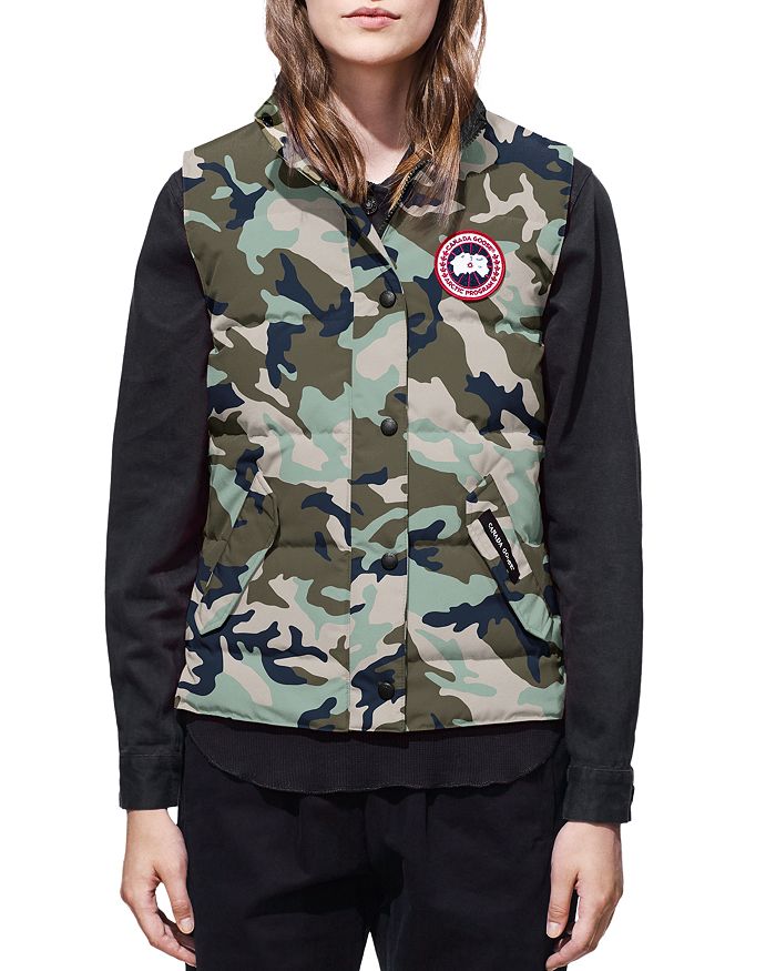 CANADA GOOSE FREESTYLE CAMOUFLAGE PRINT DOWN VEST,2832LP
