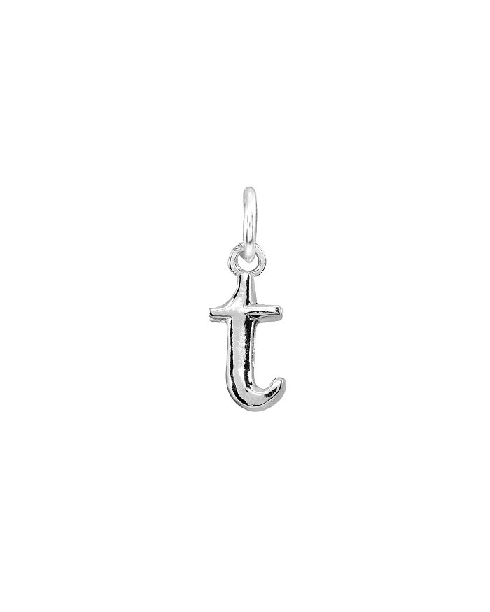 Aqua Initial Charm In Sterling Silver Or 18k Gold-plated Sterling Silver - 100% Exclusive In T/silver