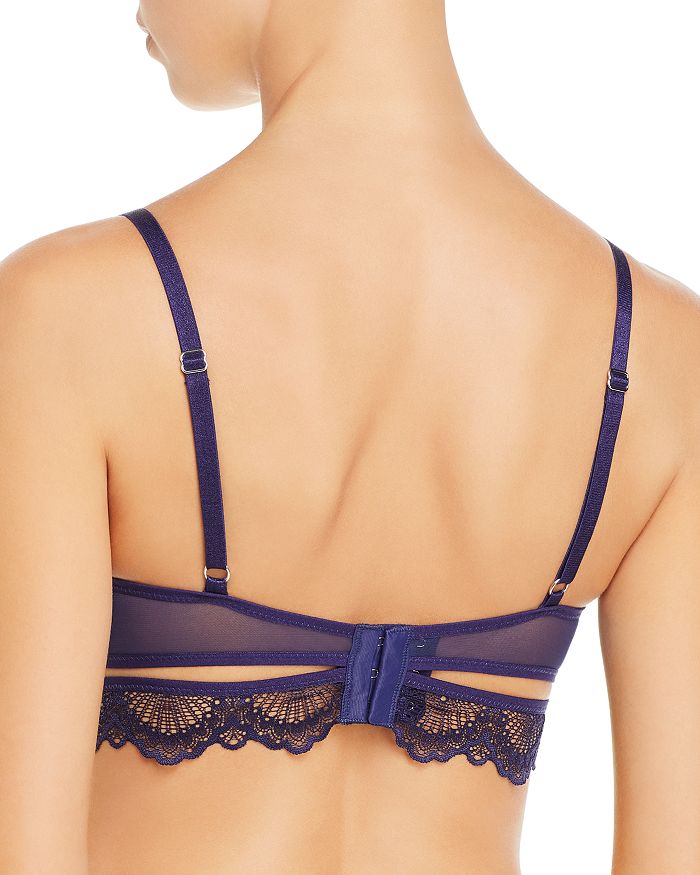 Shop Thistle & Spire Kane V-wire Lace Bra In Navy
