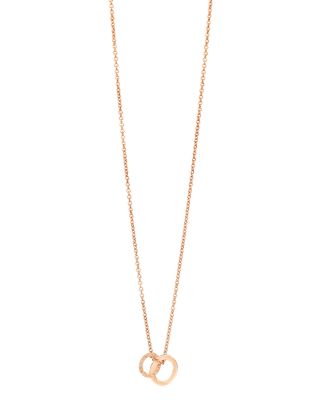 Pomellato 18K Rose Gold Brera Brown Diamond Pendant Necklace, 17.3