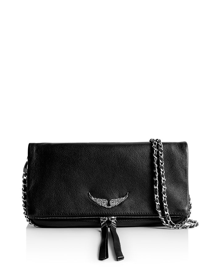 Zadig & Voltaire Rock Grained Leather Clutch | Bloomingdale's