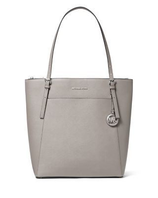 grey and silver michael kors purse