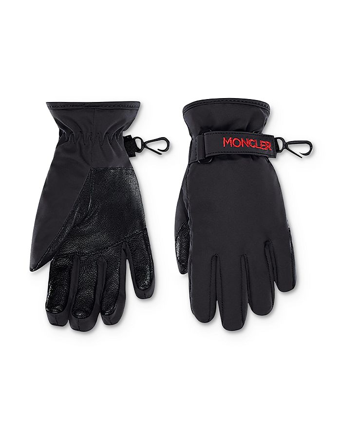 Moncler Unisex Ski Gloves - Big Kid In Black