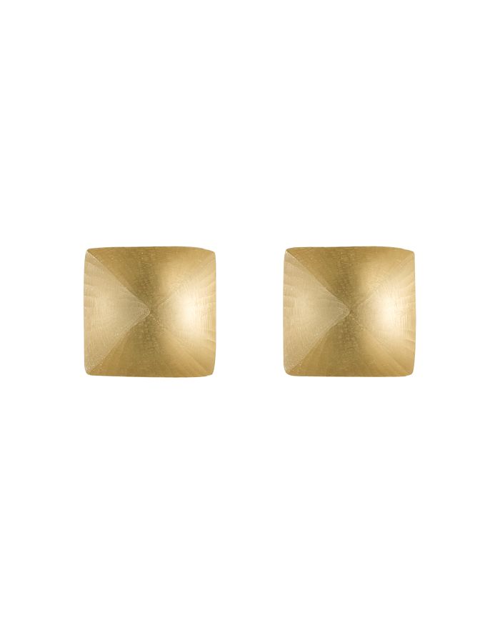 Alexis Bittar Pyramid Post Earrings In Gold