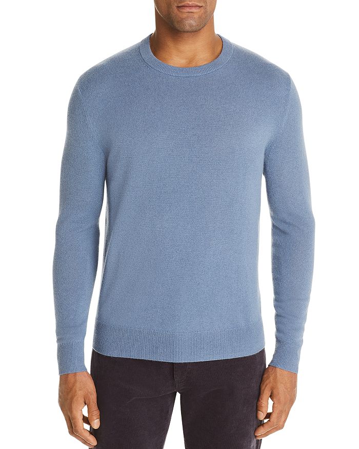 The Men's Store At Bloomingdale's Cashmere Crewneck Sweater - 100% Exclusive In Blue Fox