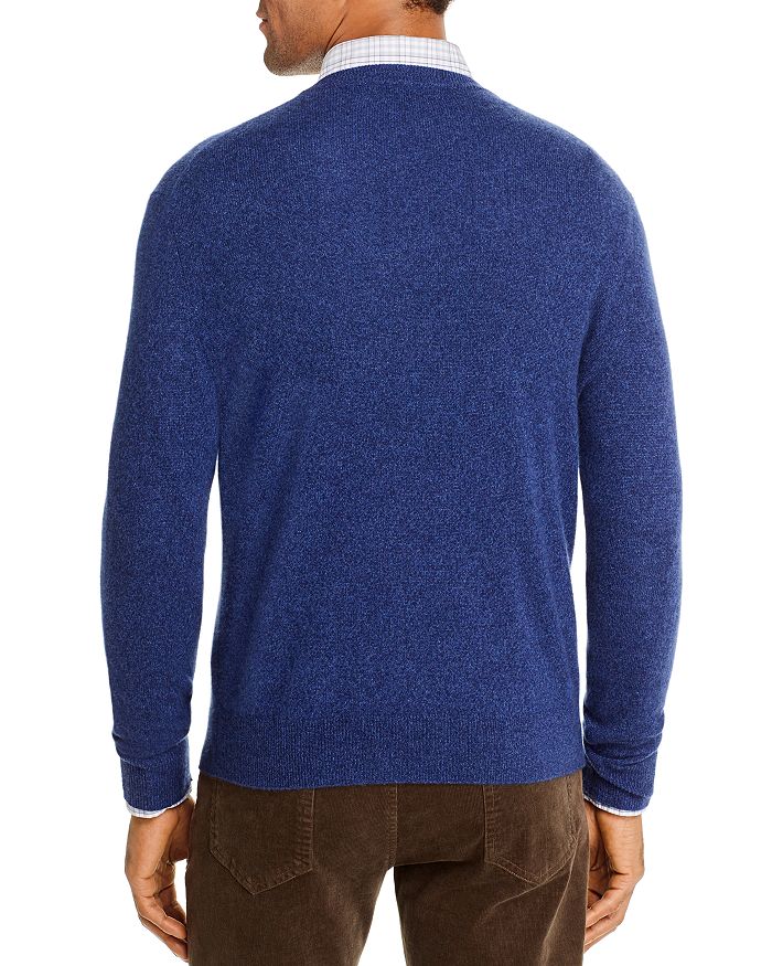 Shop The Men's Store At Bloomingdale's Cashmere V-neck Sweater - 100% Exclusive In Ocean Blue