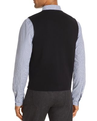 Merino Wool Button Front Vest - Exclusive 