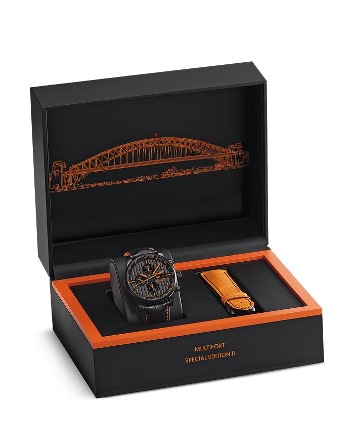Shop Mido Multifort Watch, 44mm In Black