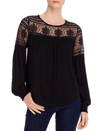 Design History Lace Knit Top | Bloomingdale's