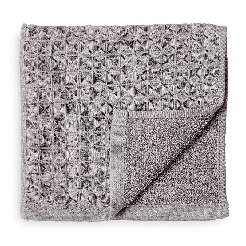 Uchino Waffle Twist Washcloth In Gray