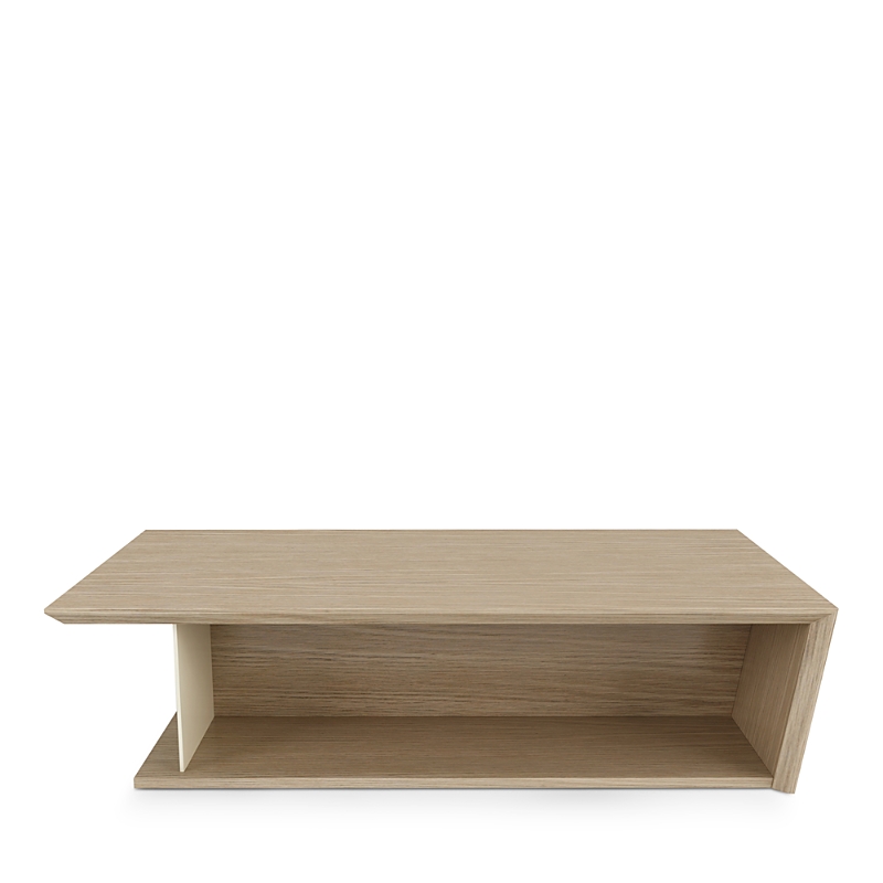 Huppe Agora 48 Center Table In Smoked Oak / Fog Glass