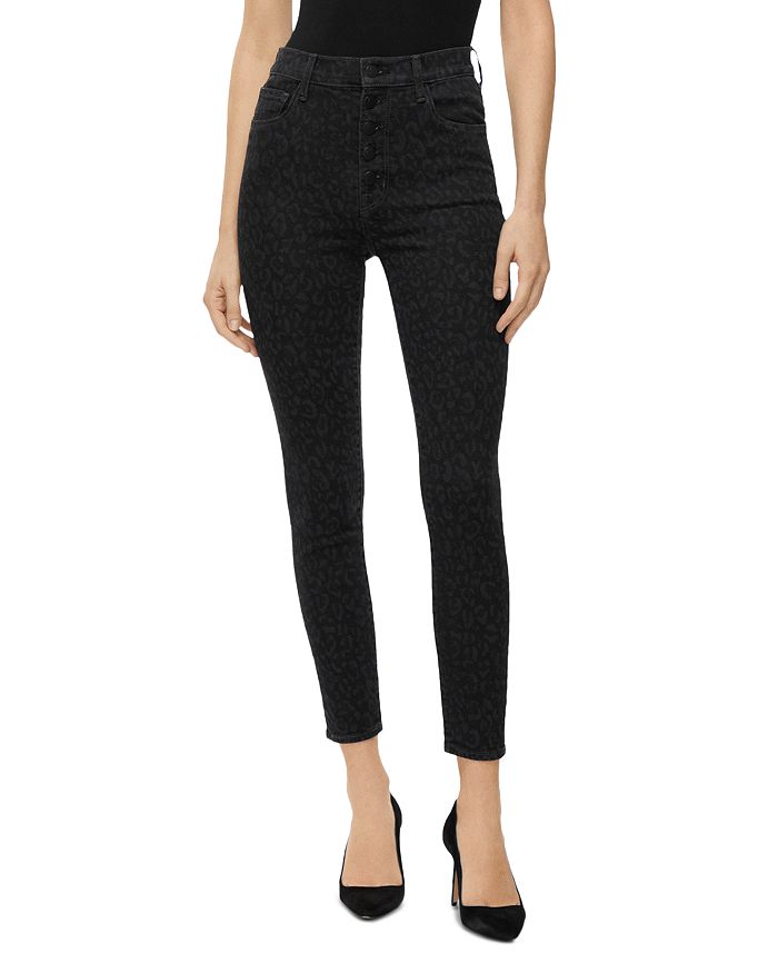 J BRAND LILLIE HIGH RISE CROPPED LEOPARD-PRINTED JEANS IN SAVANNAH,JB002472