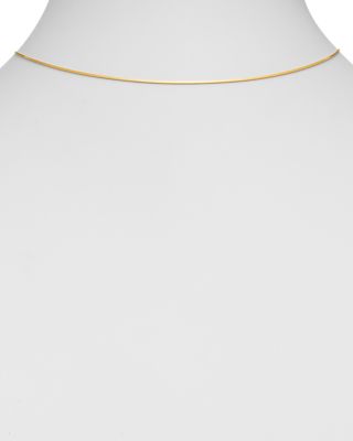14K Yellow Gold Collar Necklace, 16"