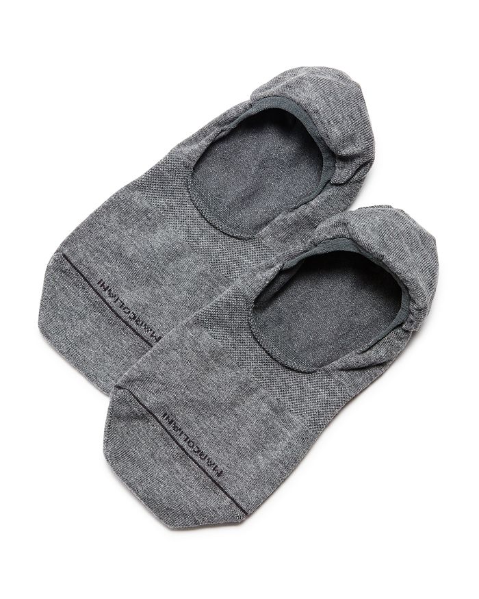 Marcoliani Invisible Touch No-show Socks In Gray
