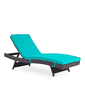Modway Convene Outdoor Patio Chaise In Turquoise