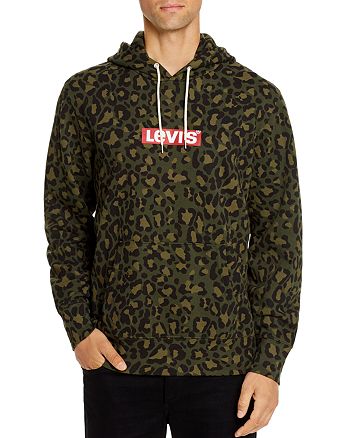 Levi's Leopard Print Logo Graphic Hooded Sweatshirt | Bloomingdale's