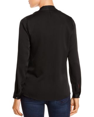 Nellie Silk-Blend Pleated Blouse