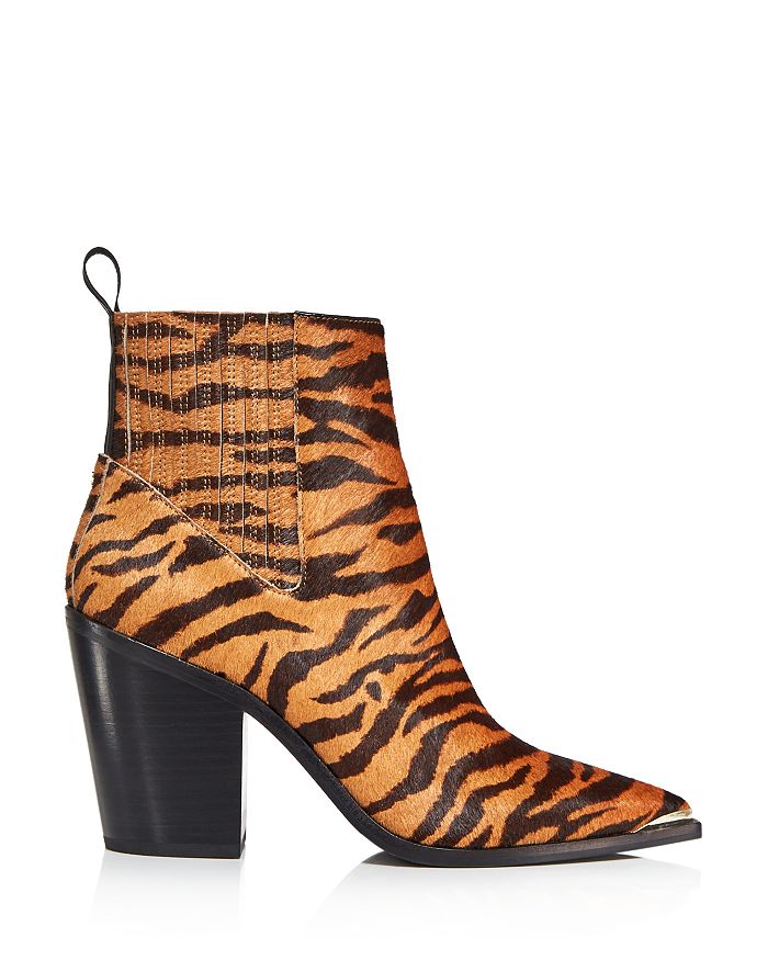 tiger print booties