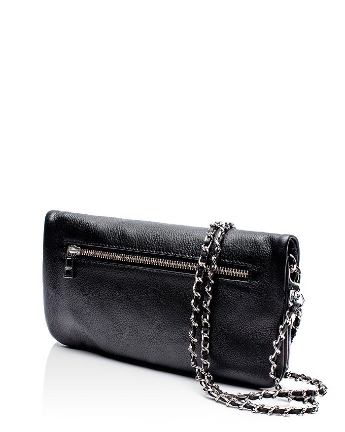 Shop Zadig & Voltaire Rock Leather Shoulder Bag In Noir