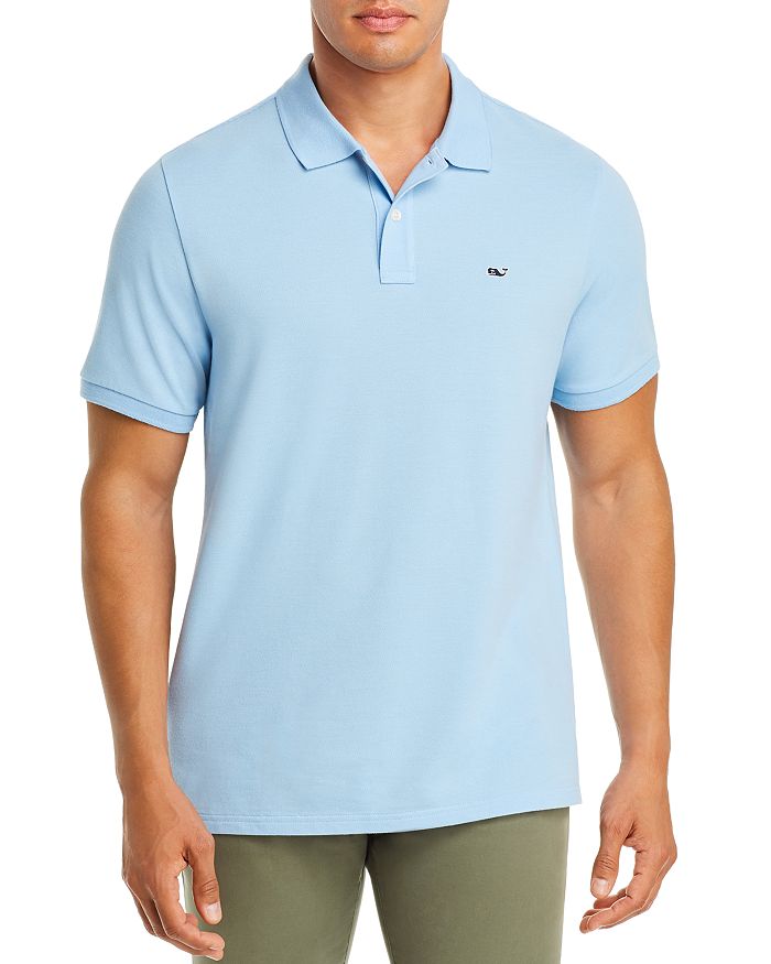 Vineyard Vines Stretch Pique Classic Fit Polo Shirt In Jake Blue