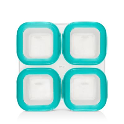 Tot 4-Piece Baby Blocks Freezer Storage Containers