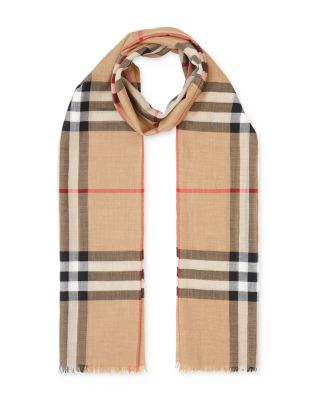 burberry wool silk scarf