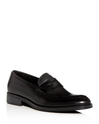 Brock Leather Apron-Toe Penny Loafers 