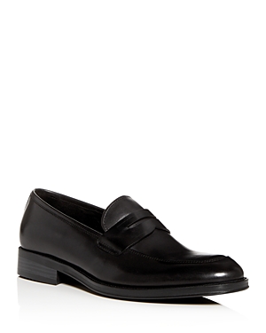 Kenneth Cole Men's Brock Leather Apron-Toe Penny Loafers