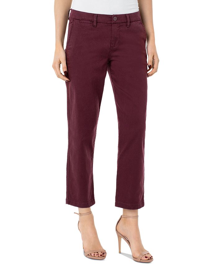 LIVERPOOL BOBBIE CROPPED STRAIGHT-LEG trousers,LM5188TH